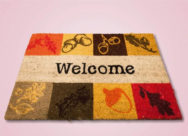 Nieuwe Welkom deurmat — Stockfoto