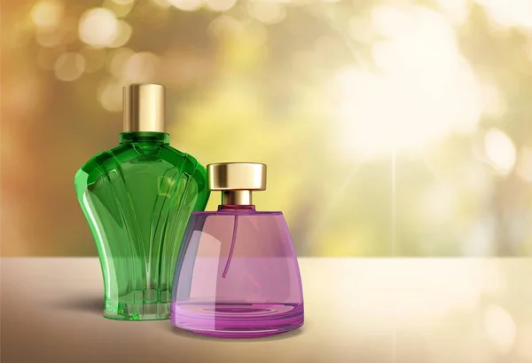 Mode Fles Parfum Geïsoleerd Achtergrond — Stockfoto