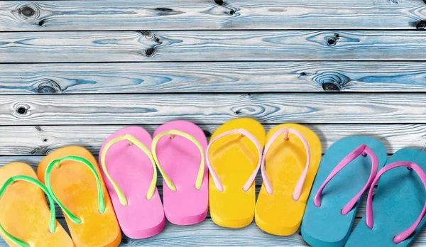 Rubber sandals flip flops — Stock Photo, Image