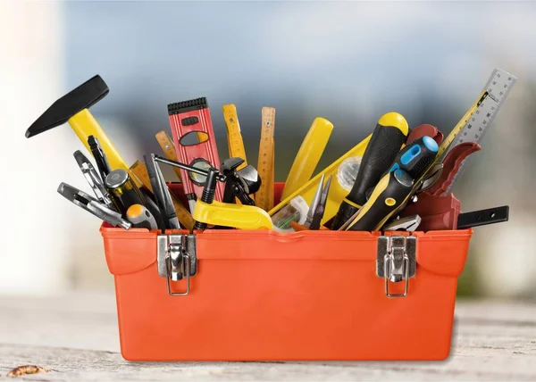 Caja Herramientas Con Herramientas — Foto de Stock