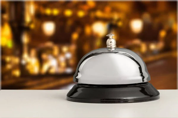 Receptie service desk bell — Stockfoto