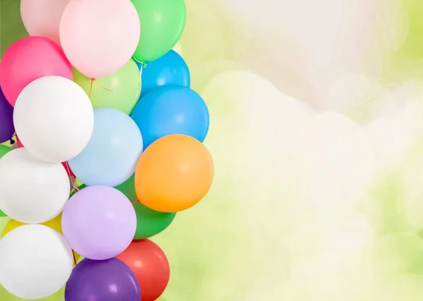 Branco di palloncini colorati — Foto Stock