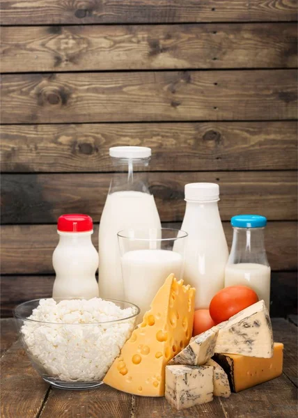 Dairy products collection — Stock Photo, Image