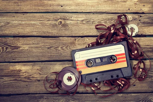 Oude tape cassette — Stockfoto