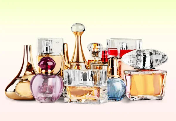 Bottiglie di profumo aromatico — Foto Stock