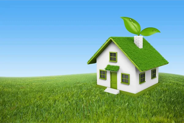 Arka plan küçük Eko ev