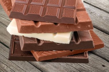 Lezzetli çikolata parçaları