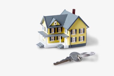 house model and key clipart