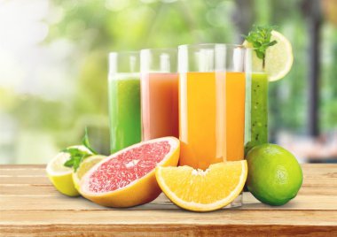 Lezzetli meyve ve meyve suyu