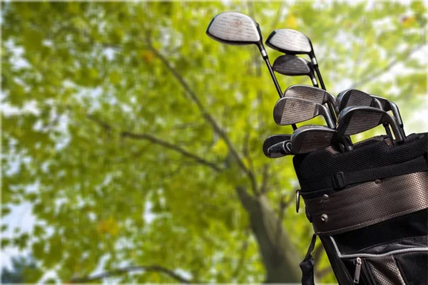 Diferentes clubes de golfe — Fotografia de Stock