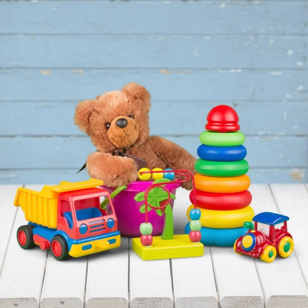 Kolekcja zabawek dla dzieci — Zdjęcie stockowe