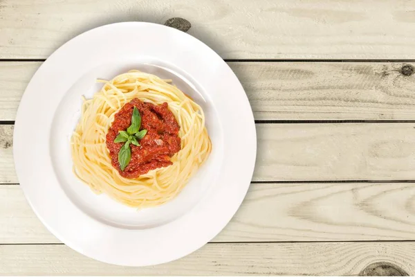 Pasta deliciosa fresca en el plato —  Fotos de Stock