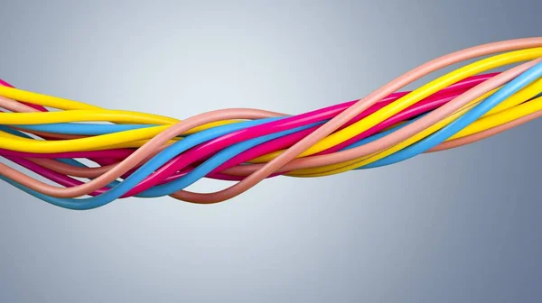 Electric screened cable — Stock Photo, Image