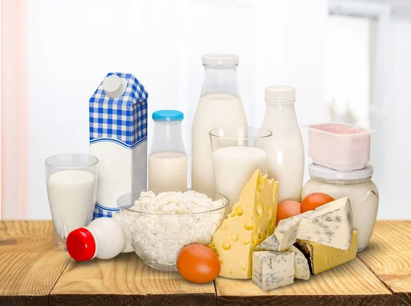 Dairy products collection — Stock Photo, Image