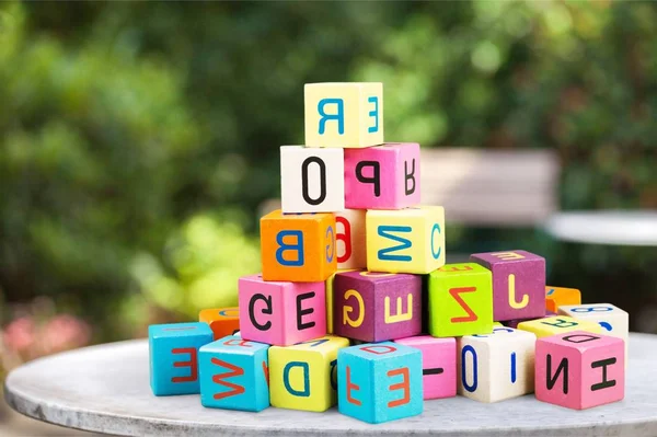 Colorful kid cubes — Stock Photo, Image