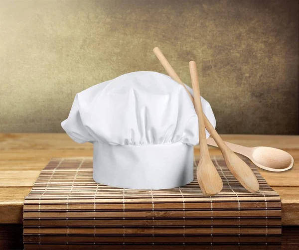 Cappello da chef bianco — Foto Stock