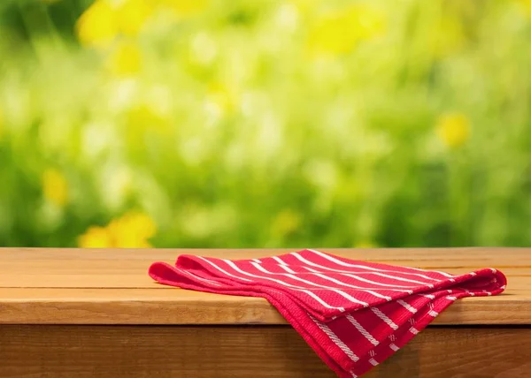 Red cloth napkin Stock Picture