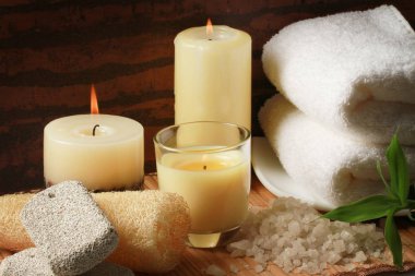 Kabarık havlu yığını