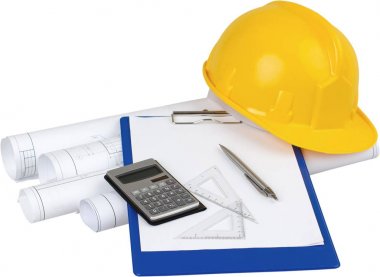 ekipman ile sarı kask