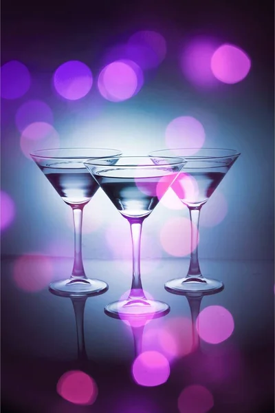 Три склянки мартіні — стокове фото