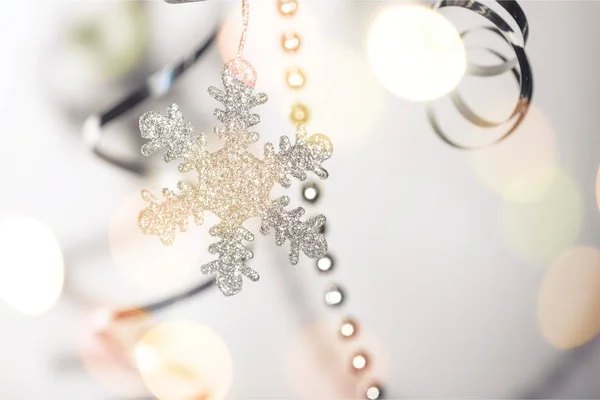 Christmas snowflake isolated — Stock Photo, Image