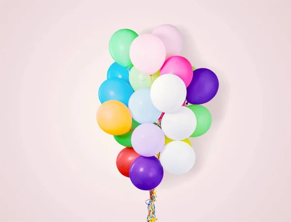 Bunch of colorful balloons — Stock Photo, Image