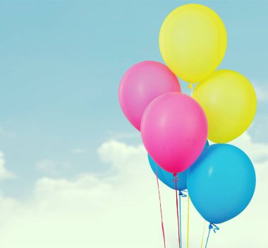 renkli balonlar demet