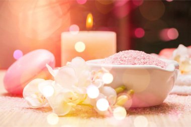 Arka plan güzel spa kompozisyonu