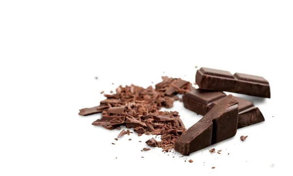 Bucăți de ciocolată delicioasă — Fotografie, imagine de stoc