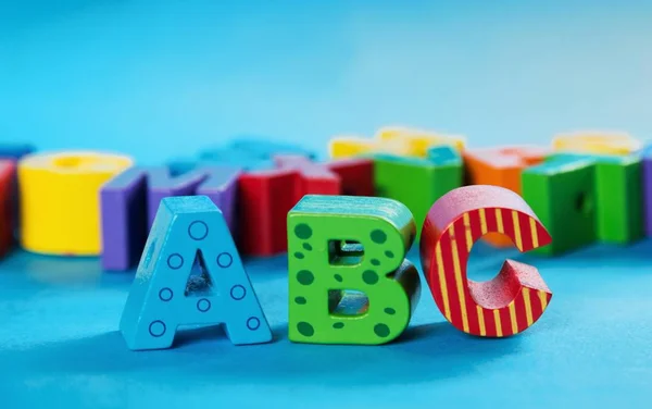 Abc 塑料学校教育玩具 — 图库照片