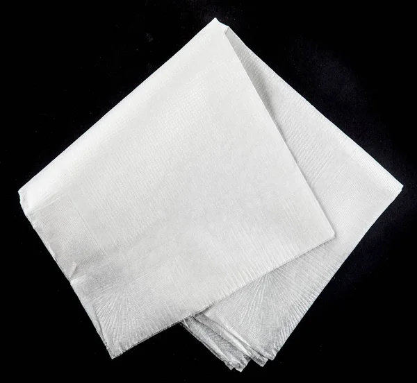 Ткань Бумаги Черном Фоне — стоковое фото