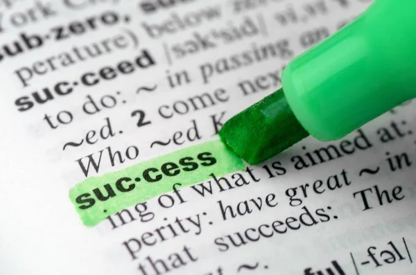 Başarı kelimenin sözlük — Stok fotoğraf