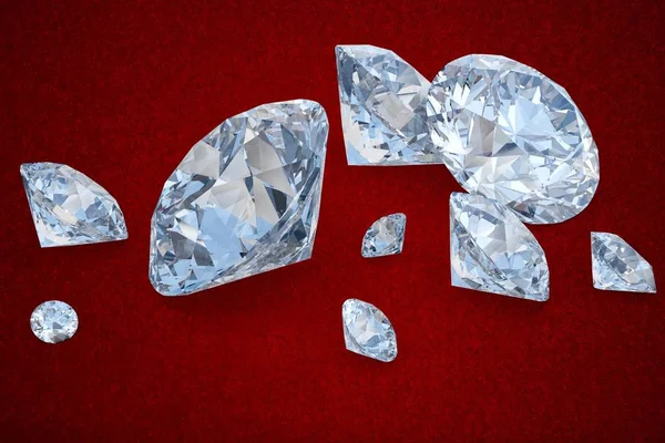 美しい輝く結晶 ダイヤモンド — ストック写真
