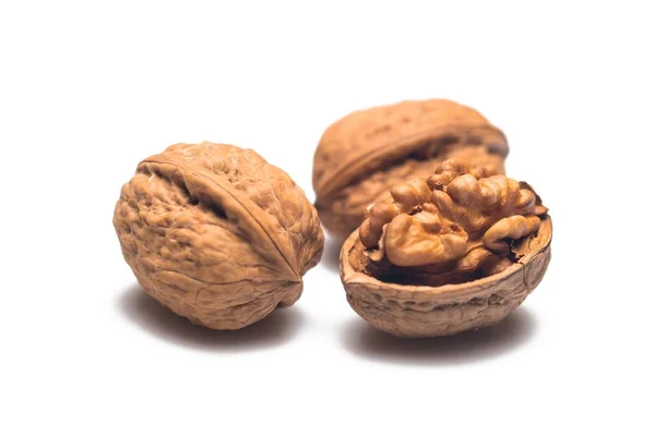 Dried walnuts close up — Stock Photo, Image