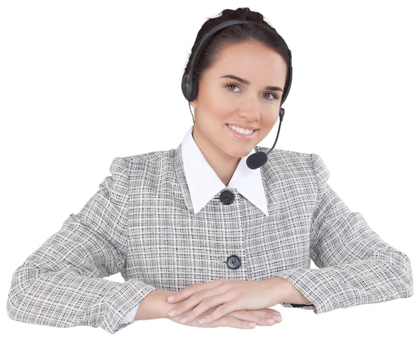 Retrato de jovem empresária — Fotografia de Stock