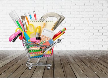 Okul Kırtasiye kompozisyon