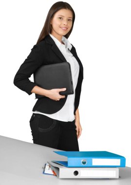 Genç iş kadınının portresi 