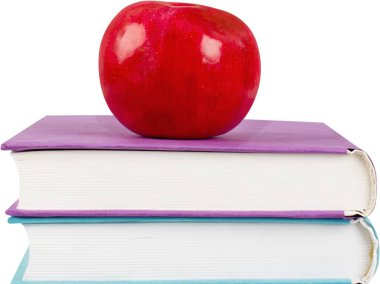 Renkli kitap yığını