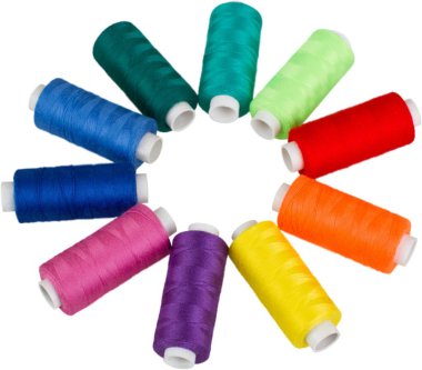 renkli iplik makaralar 