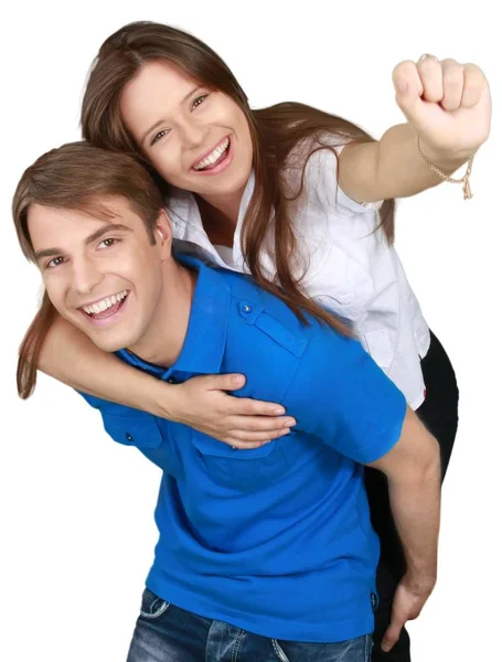 Happy young couple — Stock Photo, Image