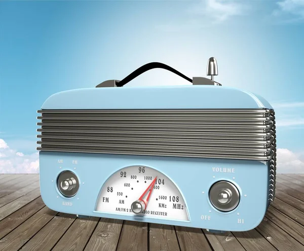 Staré retro rádio — Stock fotografie