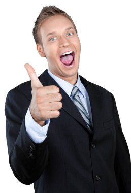 genç yakışıklı işadamı