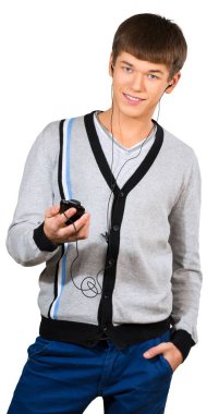 telefon kullanan yakışıklı adam