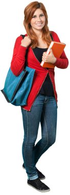 Genç ve güzel kadın öğrenci