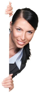 Genç iş kadınının portresi 