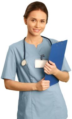 güzel bir genç kadın doktor