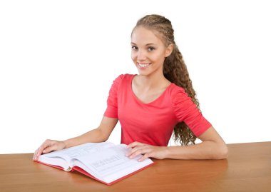 Genç ve güzel kadın öğrenci