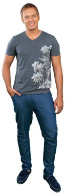 Yakışıklı genç adam.