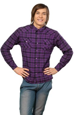 Yakışıklı genç adam.