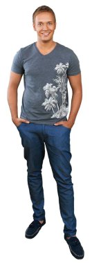 Yakışıklı genç adam.